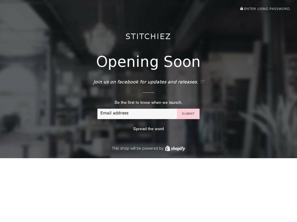stitchiez.com — Shopify storefront screenshot