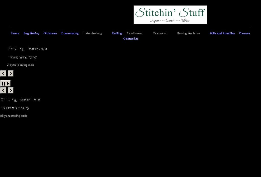 stitchinstuff.co.nz shopify website screenshot