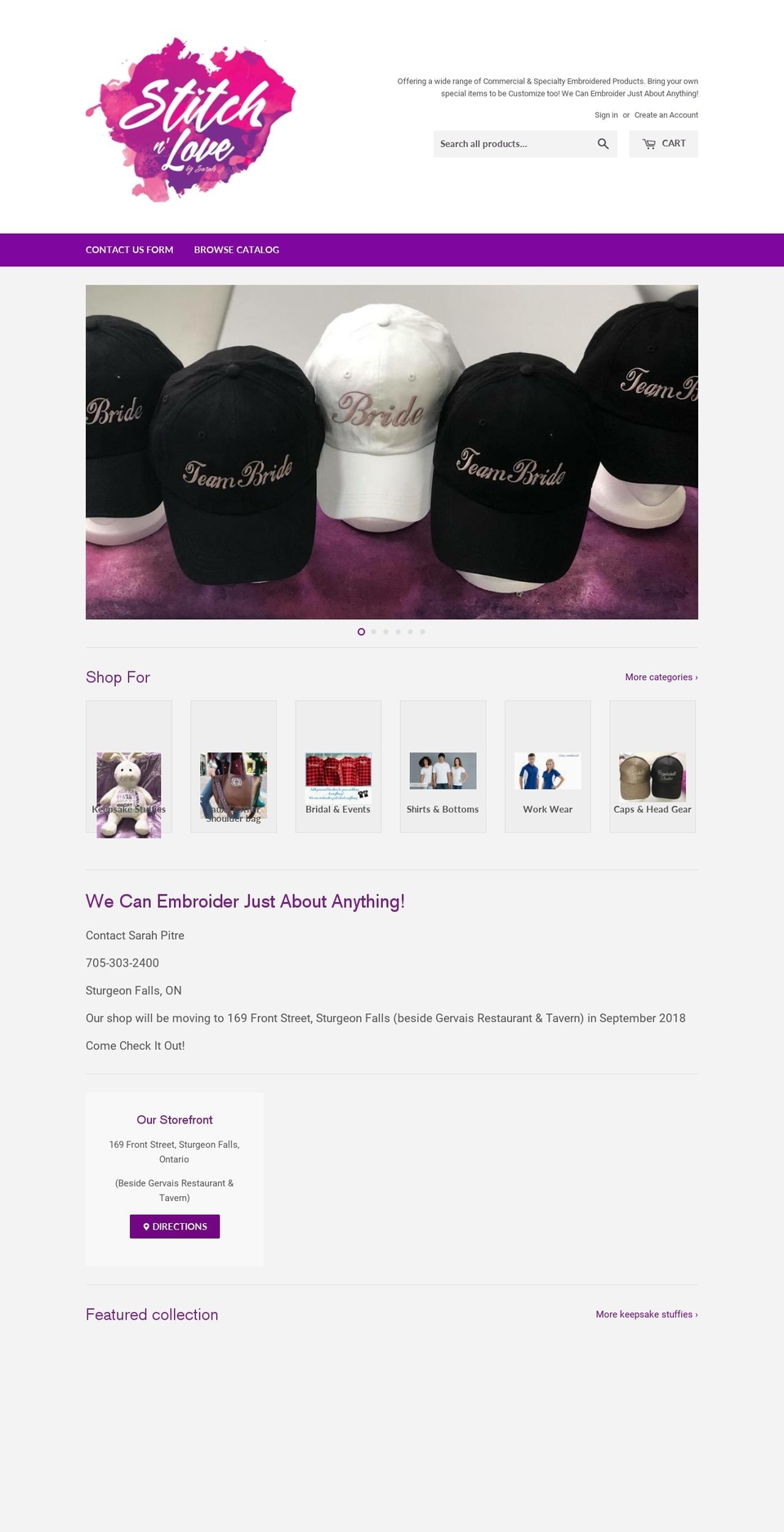 stitchnlove.com — Shopify storefront screenshot