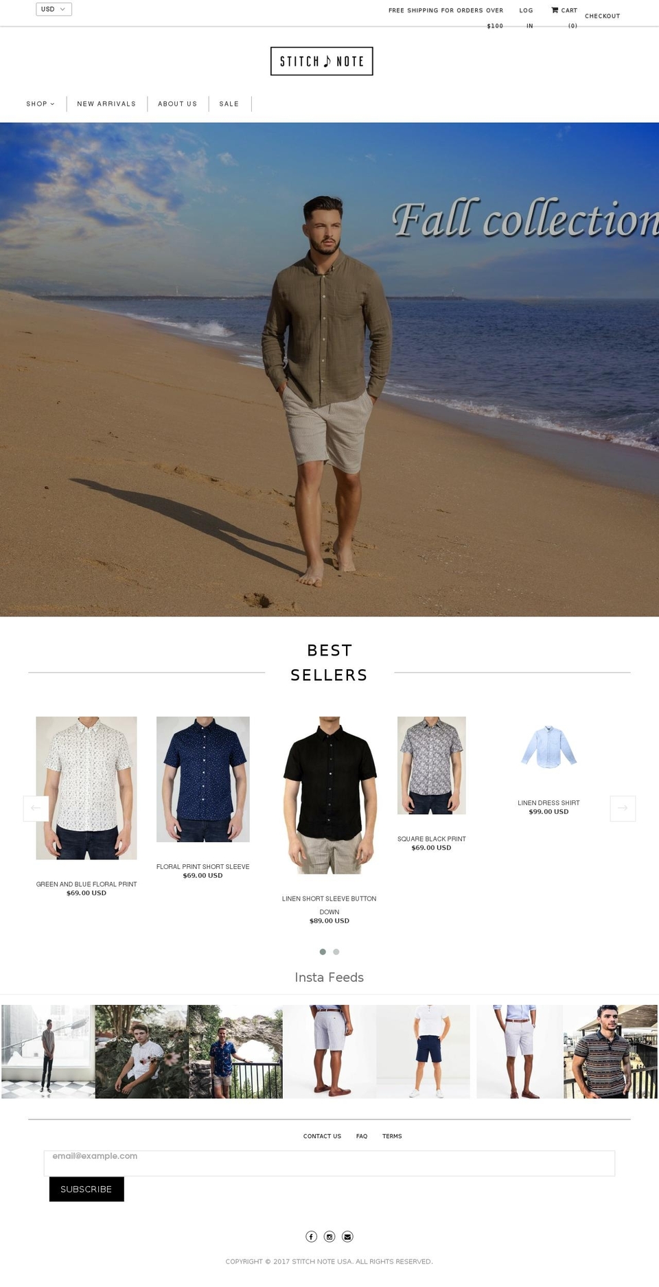 stitchnoteusa.com shopify website screenshot