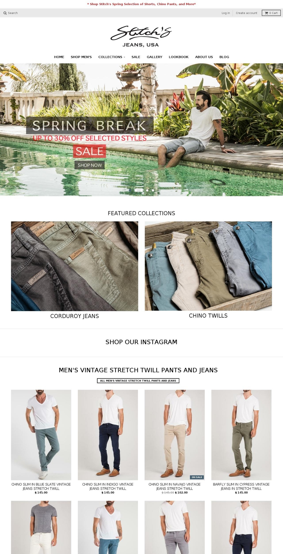 stitchsjeans.com shopify website screenshot