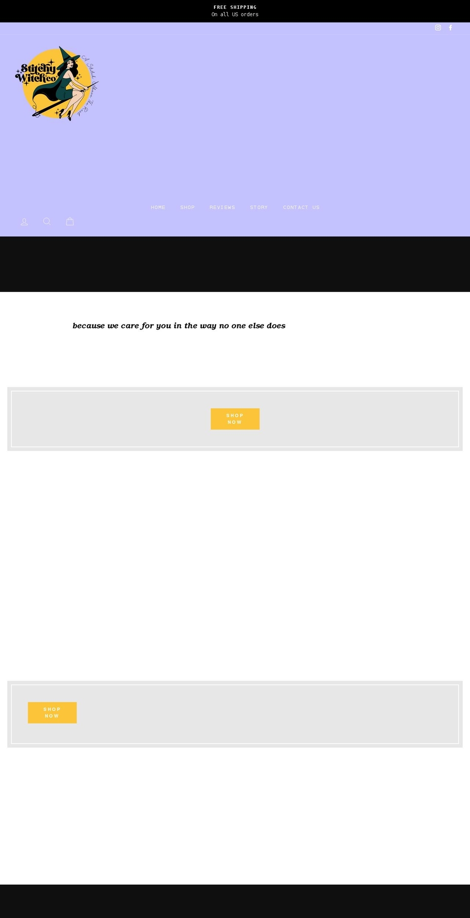 stitchywitch.com shopify website screenshot