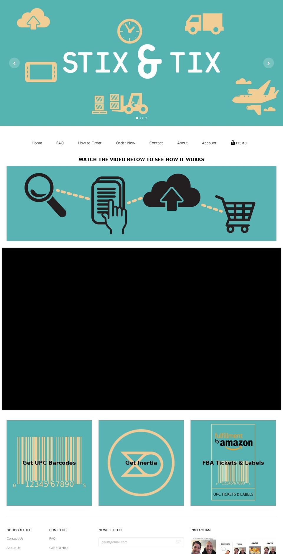 stixandtix.com — Shopify storefront screenshot