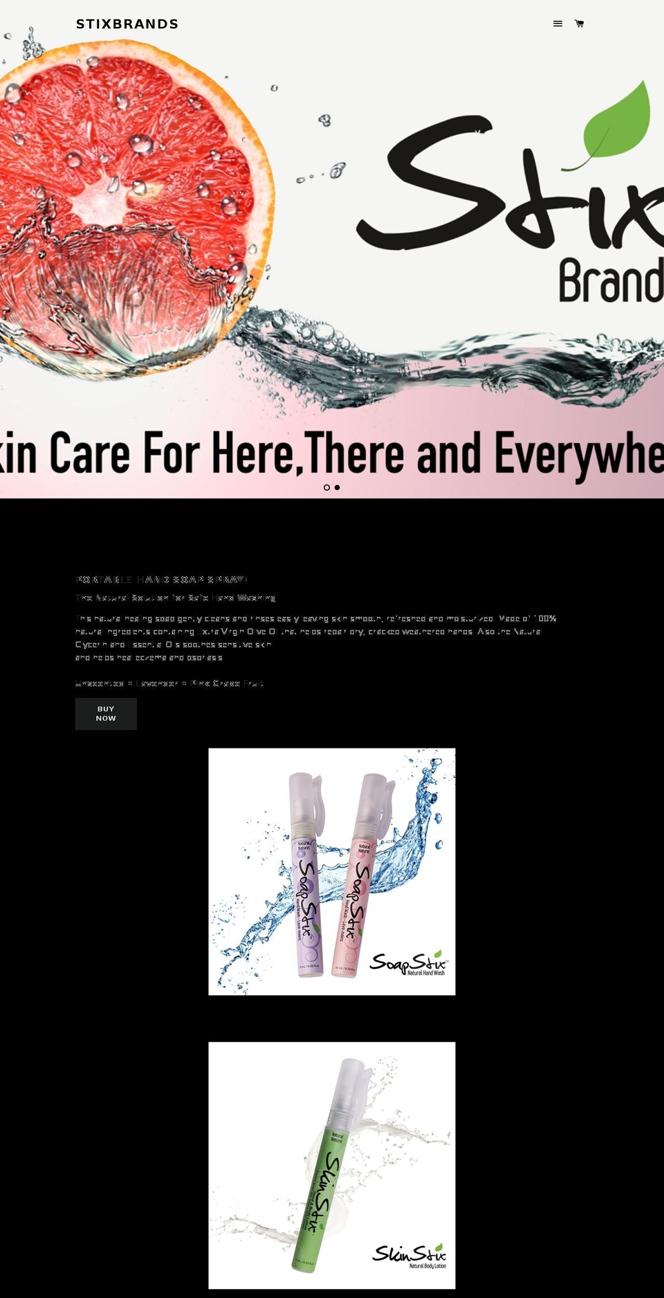 stixbrands.ca shopify website screenshot