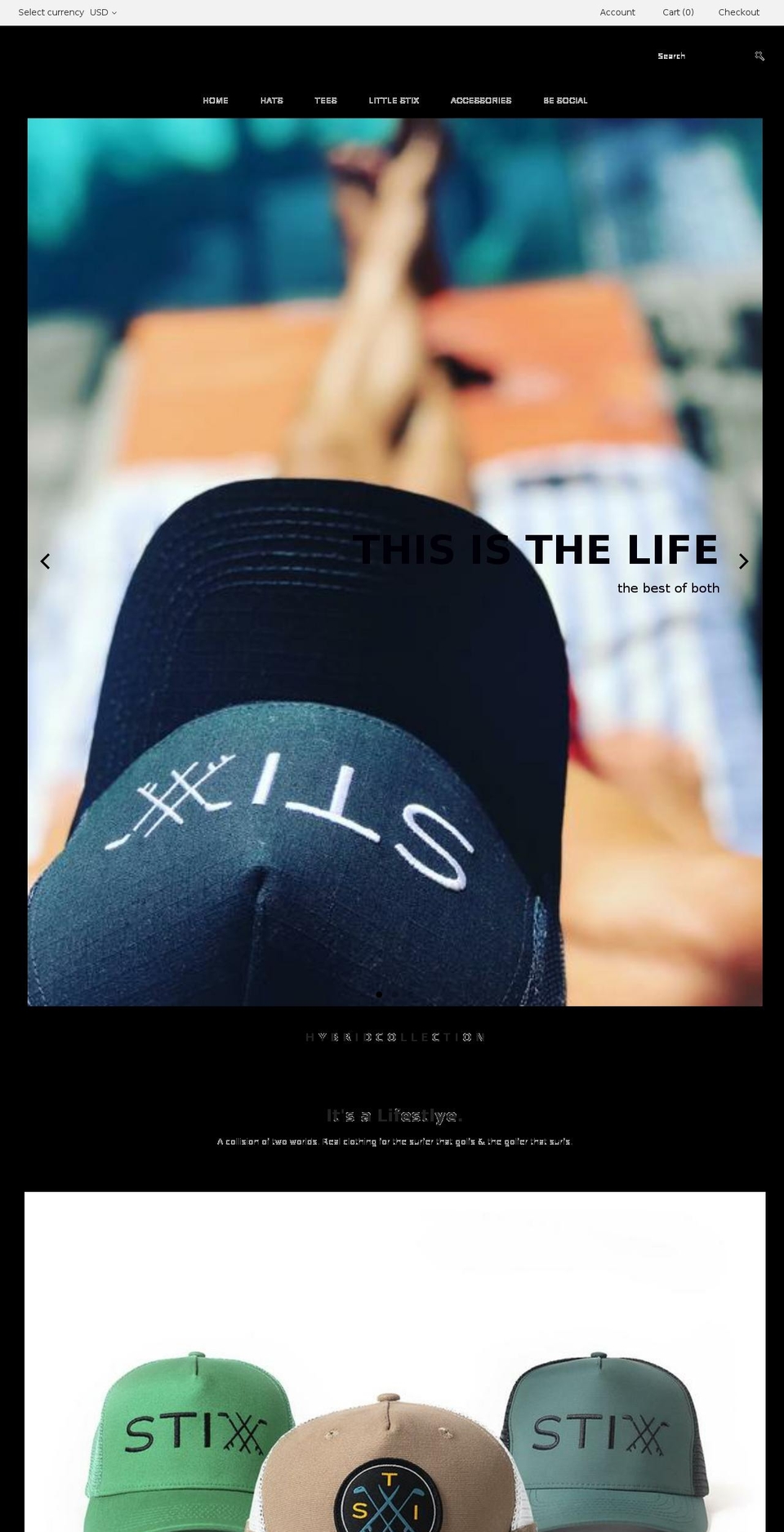 stixlifestyle.com — Shopify storefront screenshot