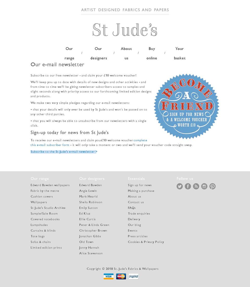 stjudes.news shopify website screenshot