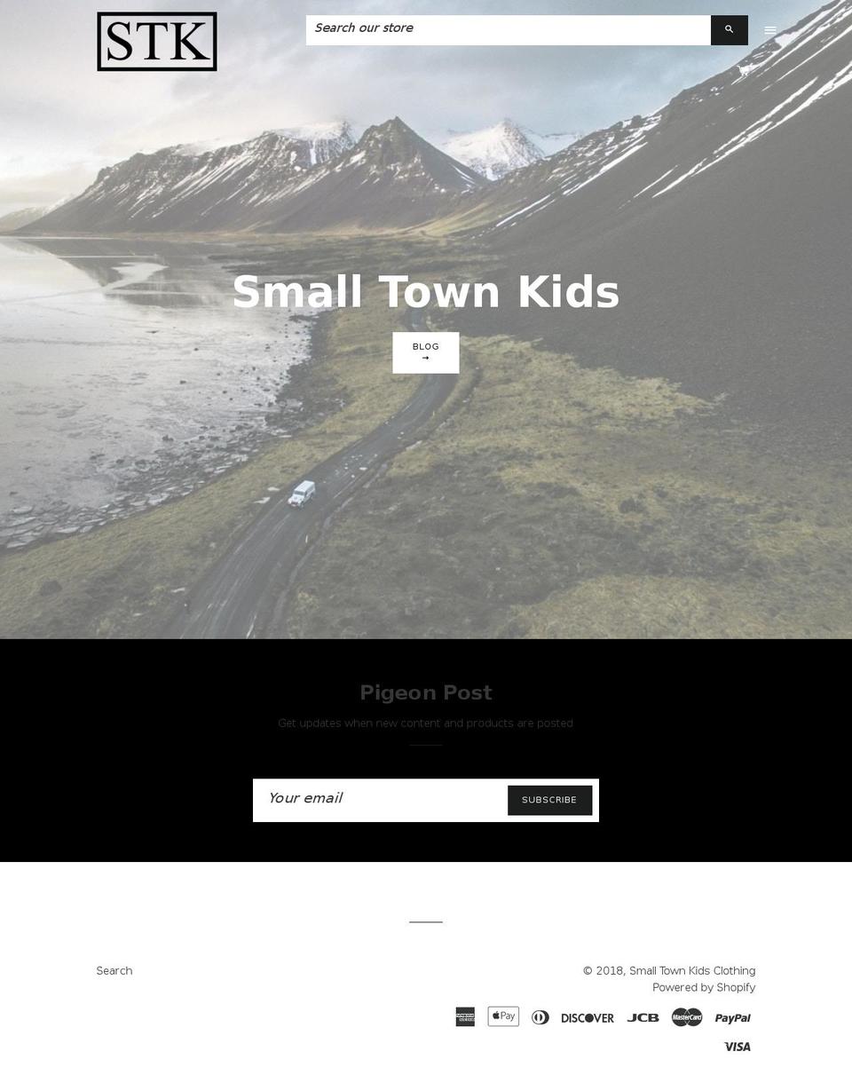 stkclothing.com shopify website screenshot