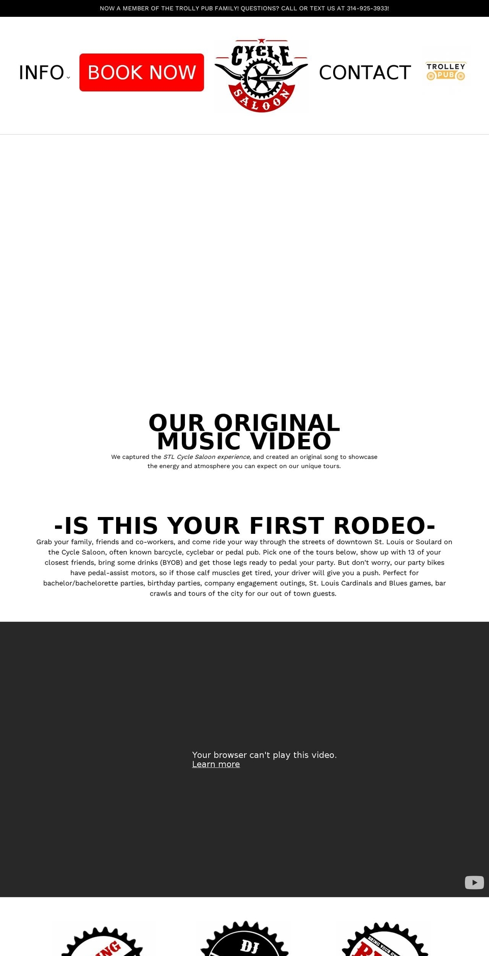 stlcyclesaloon.com shopify website screenshot