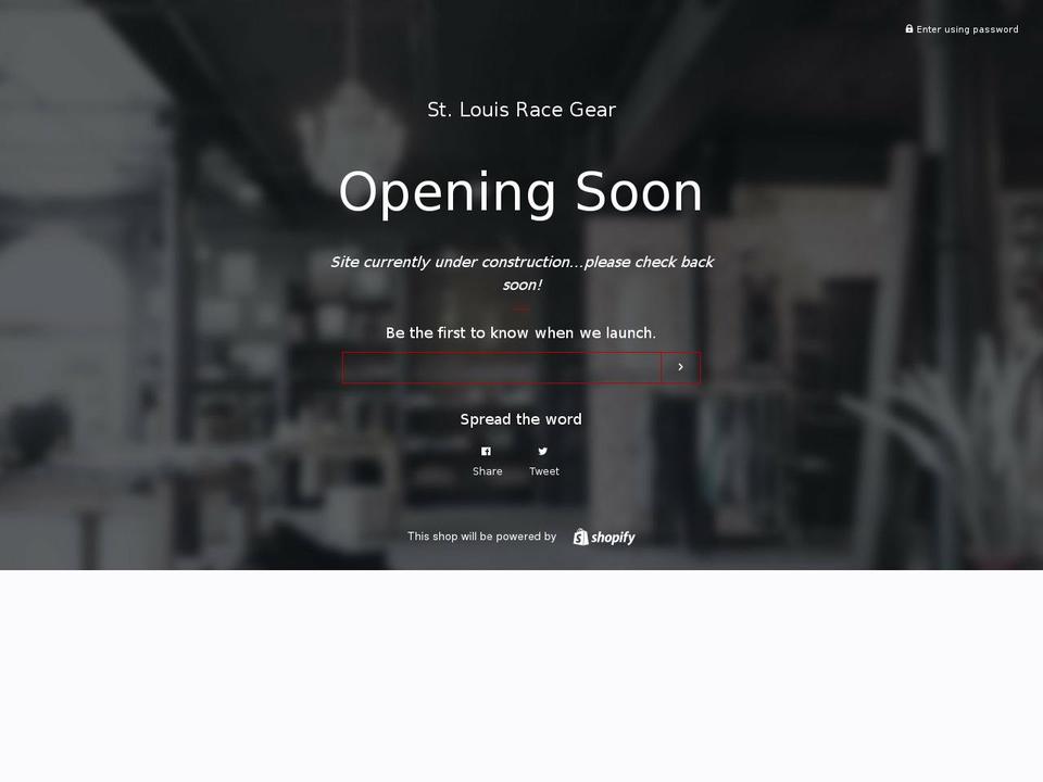 stlouisracegear.com — Shopify storefront screenshot