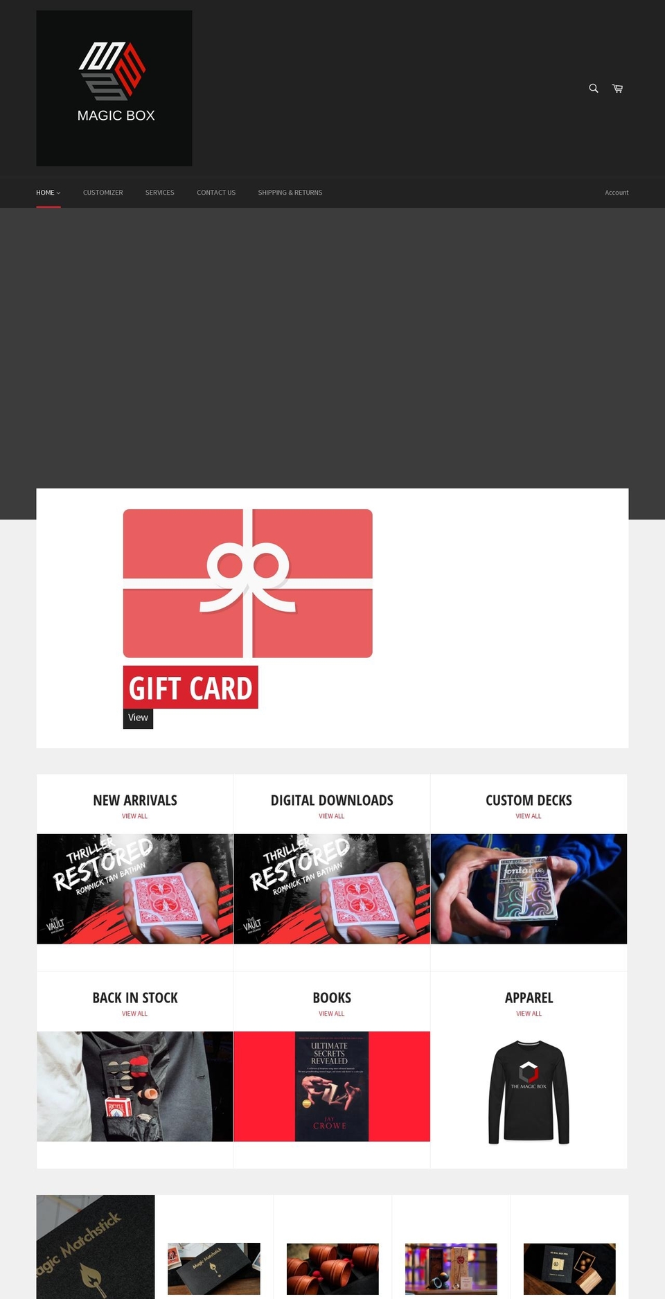 stmagicbox.com shopify website screenshot