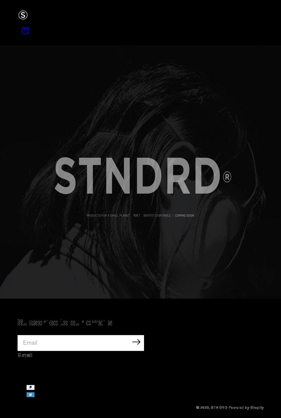 stndrd.co shopify website screenshot