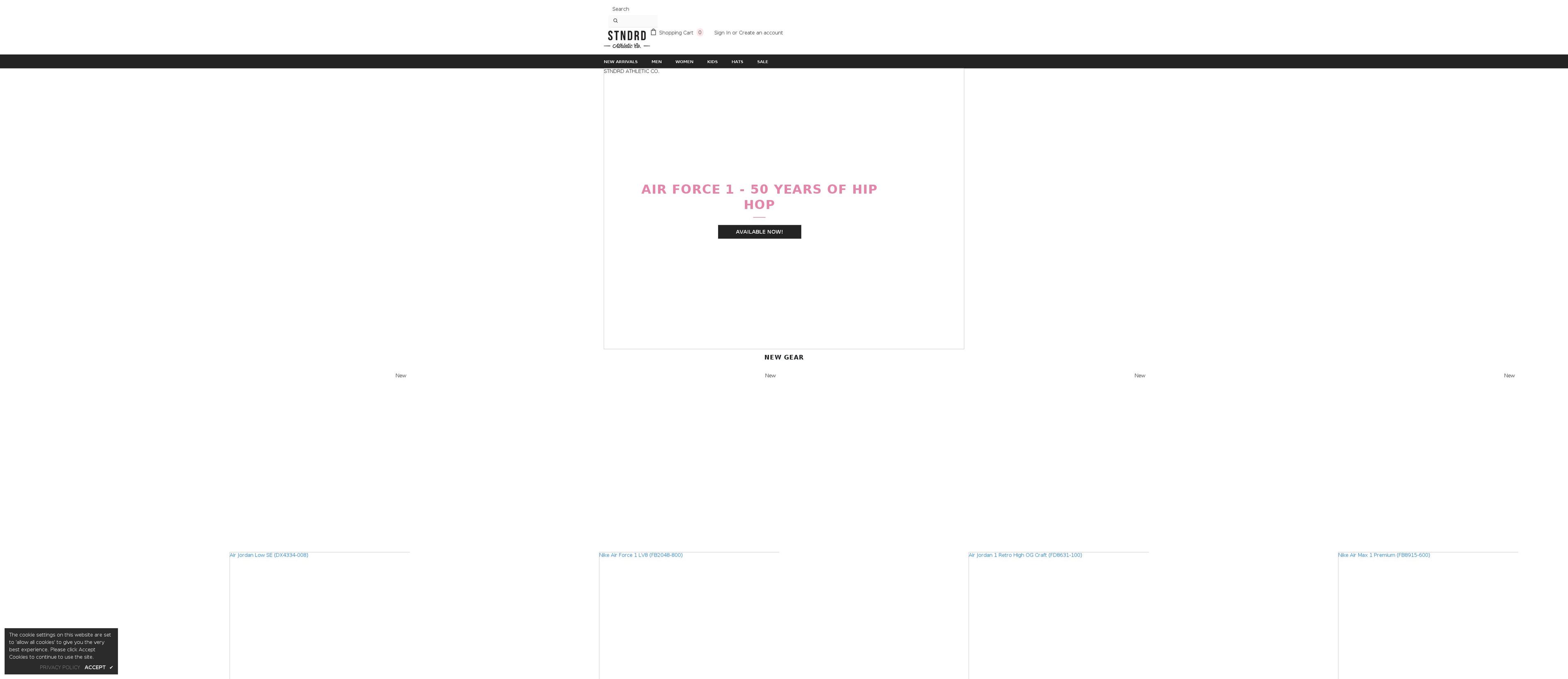 stndrdnola.com shopify website screenshot