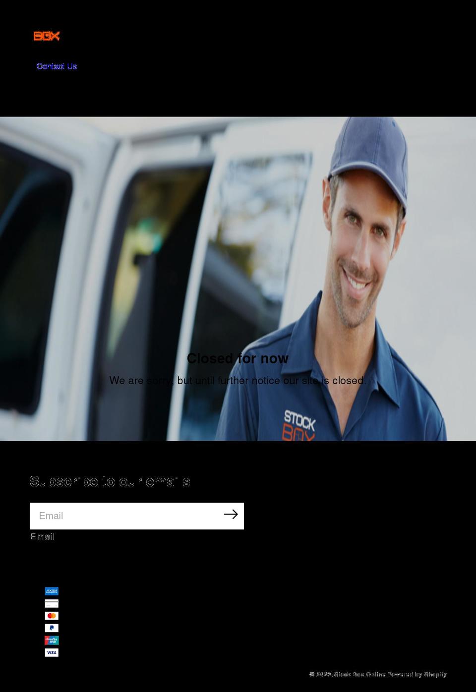 stockboxonline.com.au shopify website screenshot