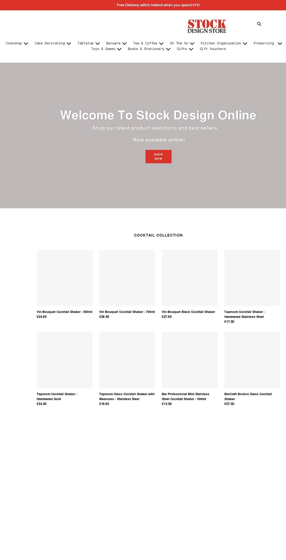 stockdesignonline.com shopify website screenshot