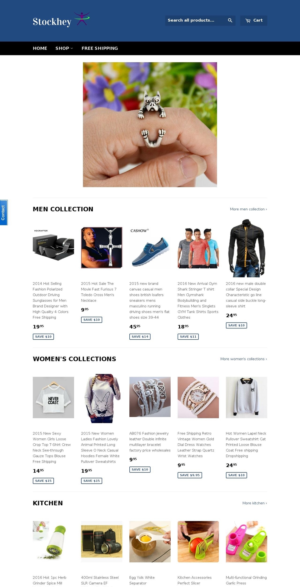 stockhey.com shopify website screenshot