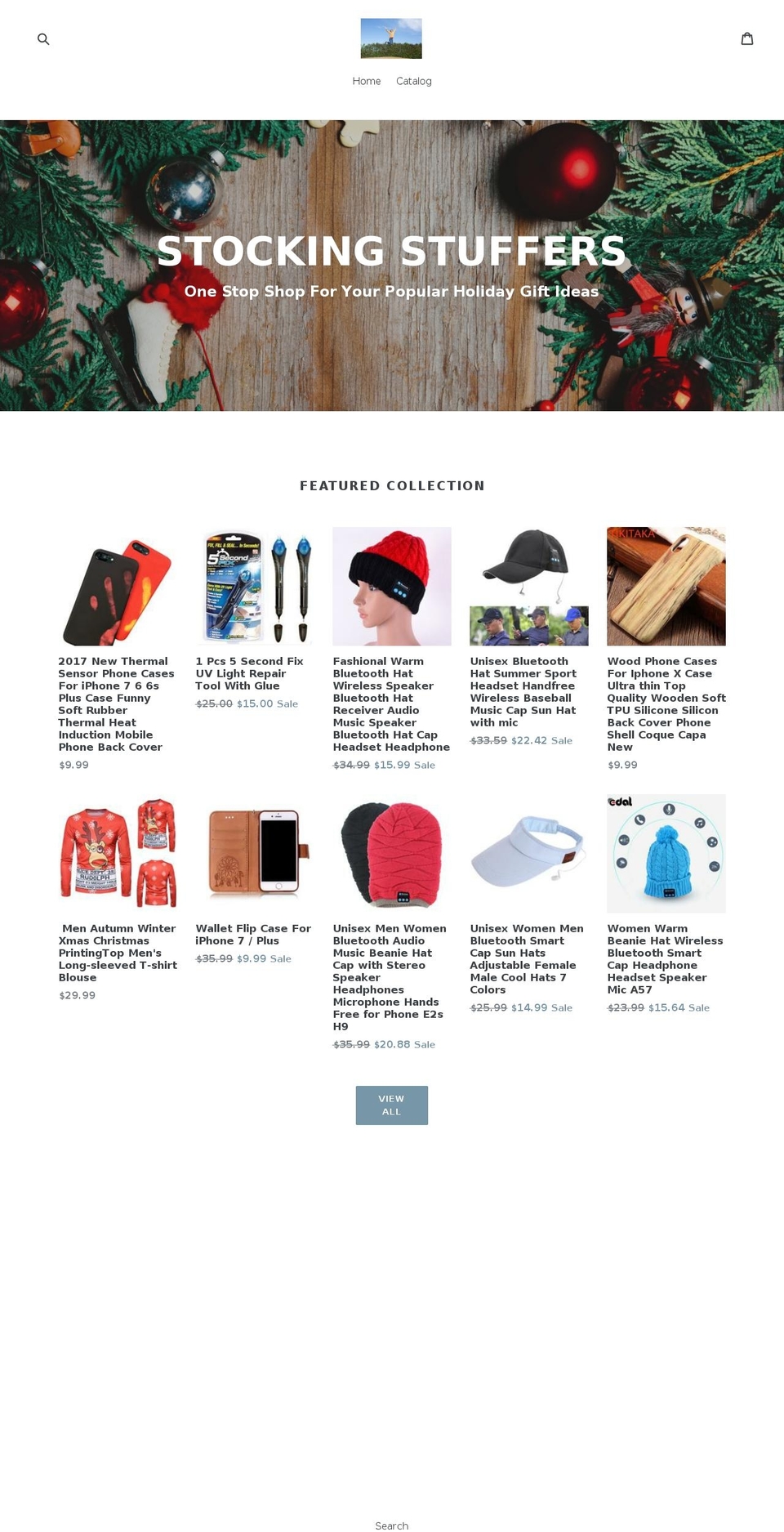 stockingstuffers2017.com — Shopify storefront screenshot