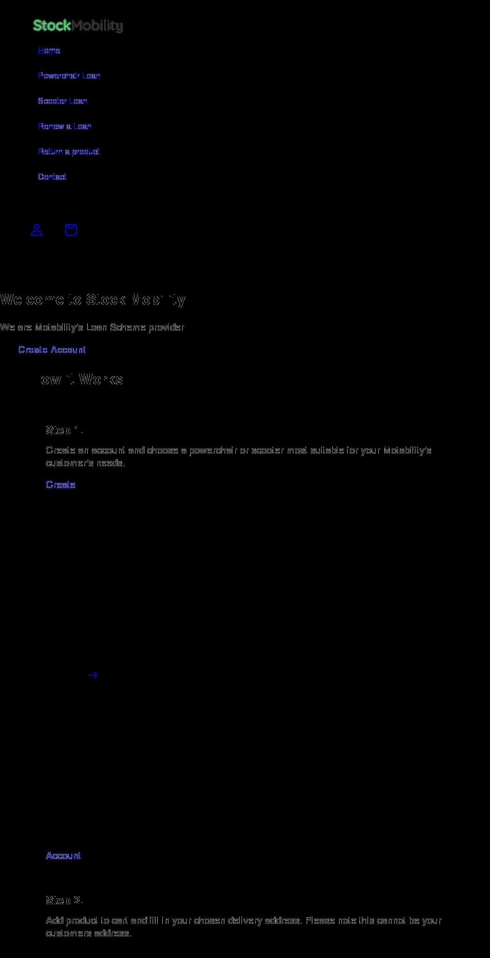 stockmobility.co.uk shopify website screenshot