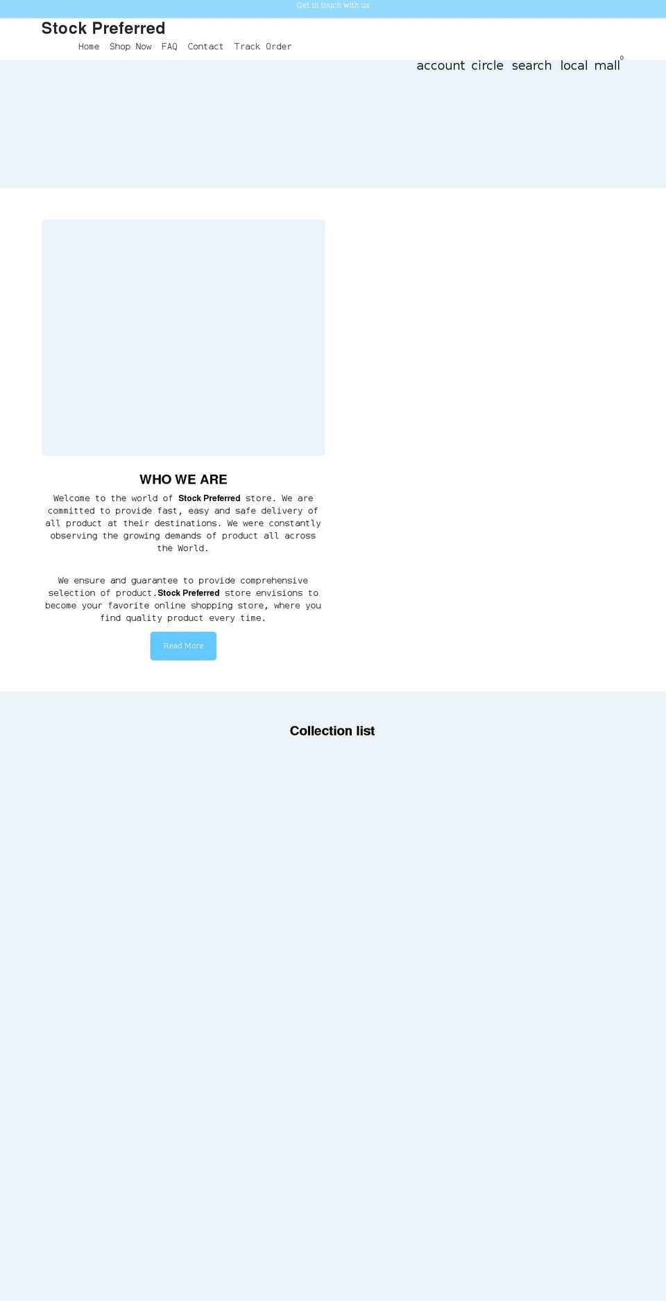 stockpreferred.com shopify website screenshot