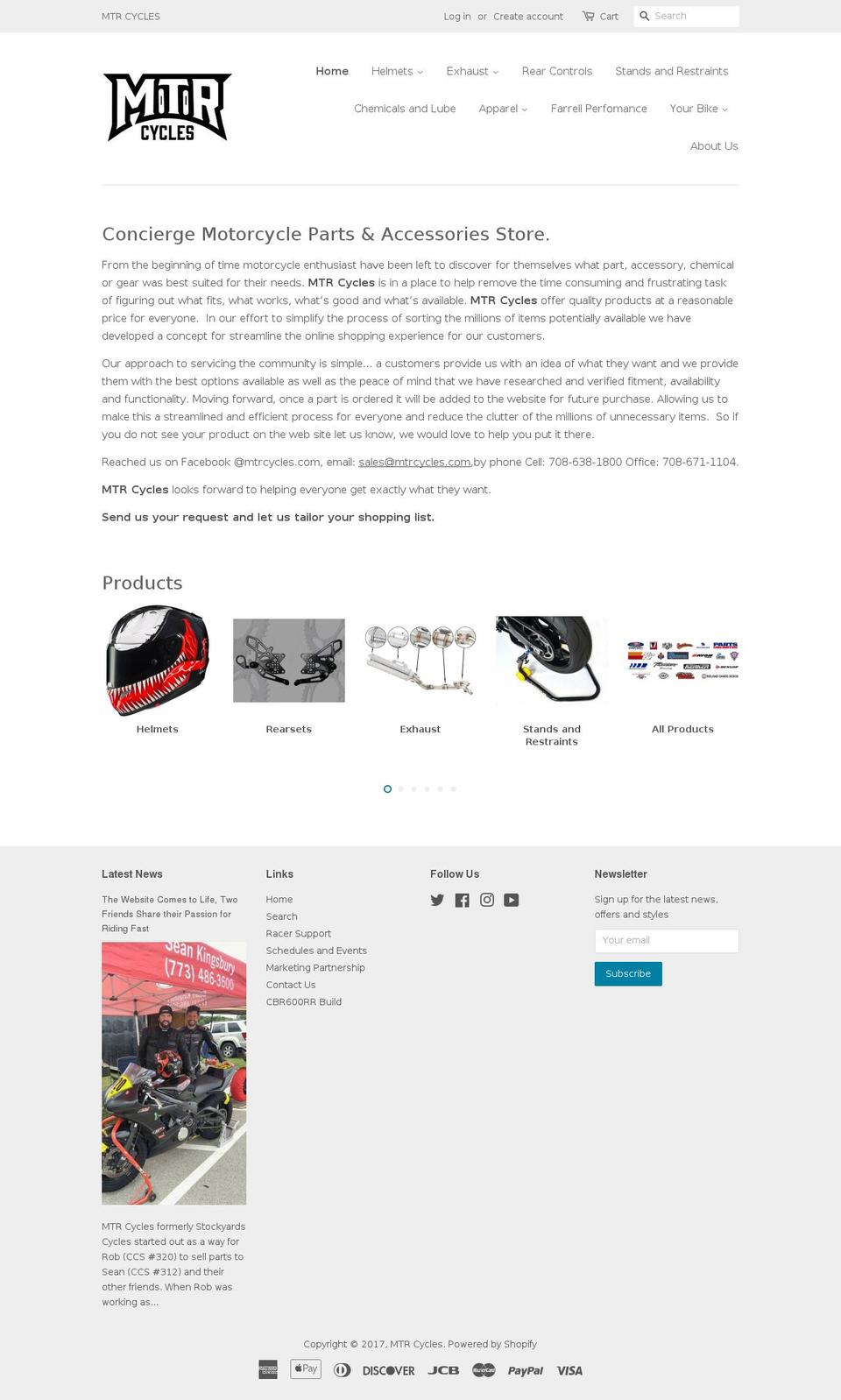 stockyardscycles.com shopify website screenshot
