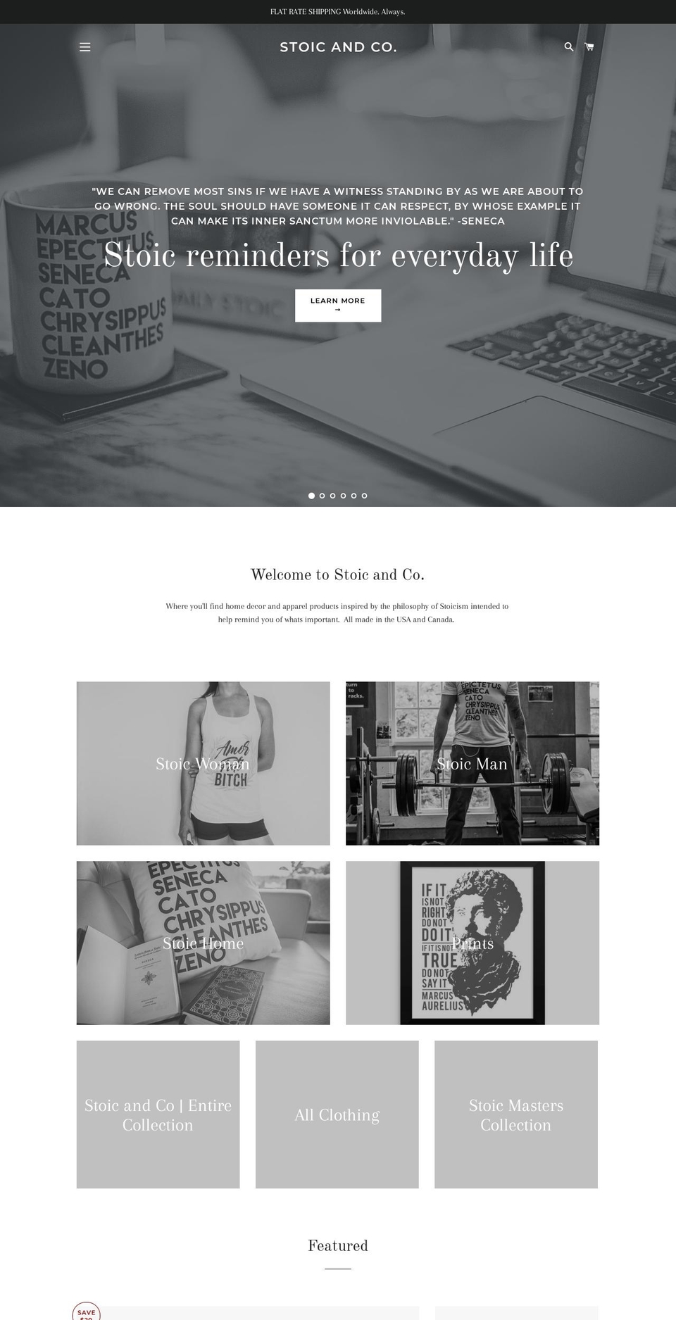 stoicandco.com — Shopify storefront screenshot