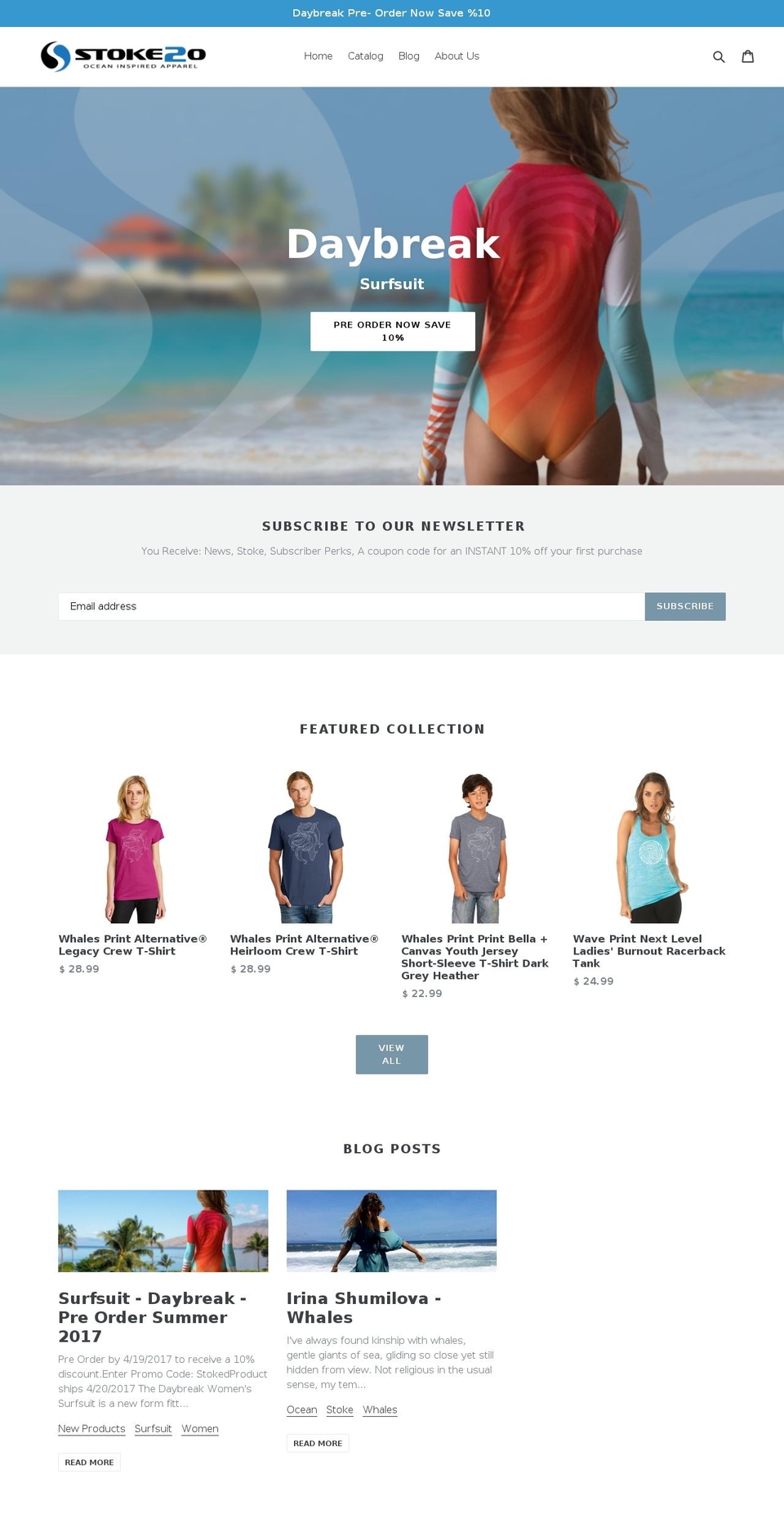 stoke2o.com shopify website screenshot