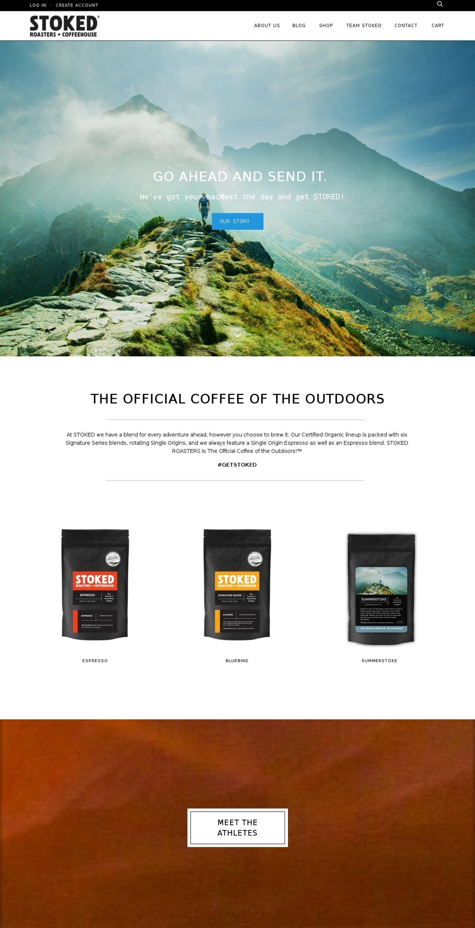 stokedroastersandcoffehouse.com — Shopify storefront screenshot