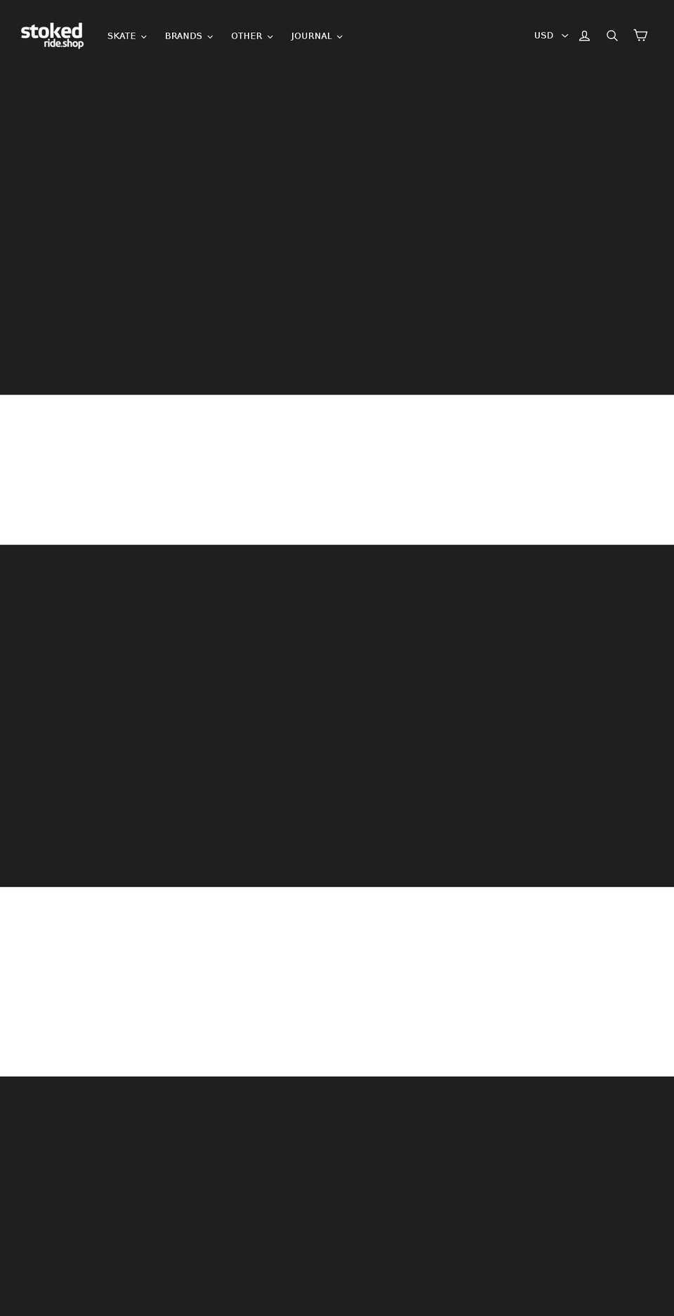 stokedsnow.net shopify website screenshot