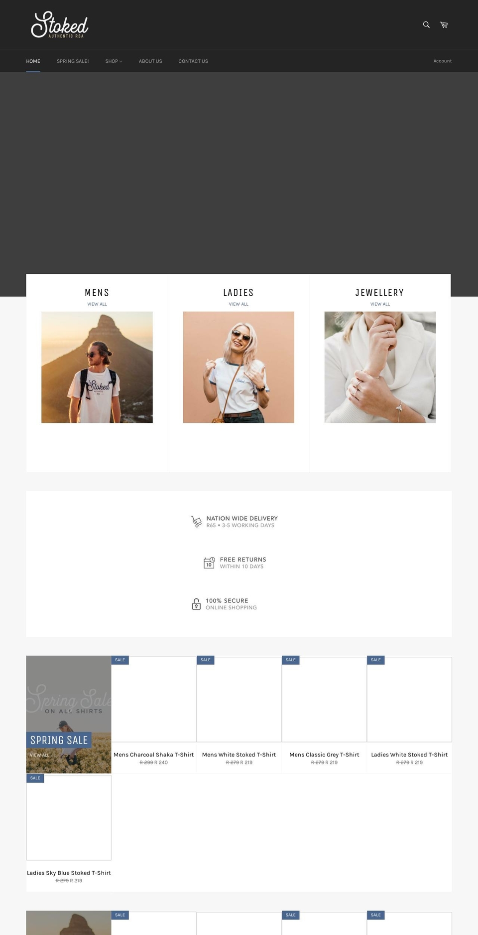 stokedthebrand.com shopify website screenshot