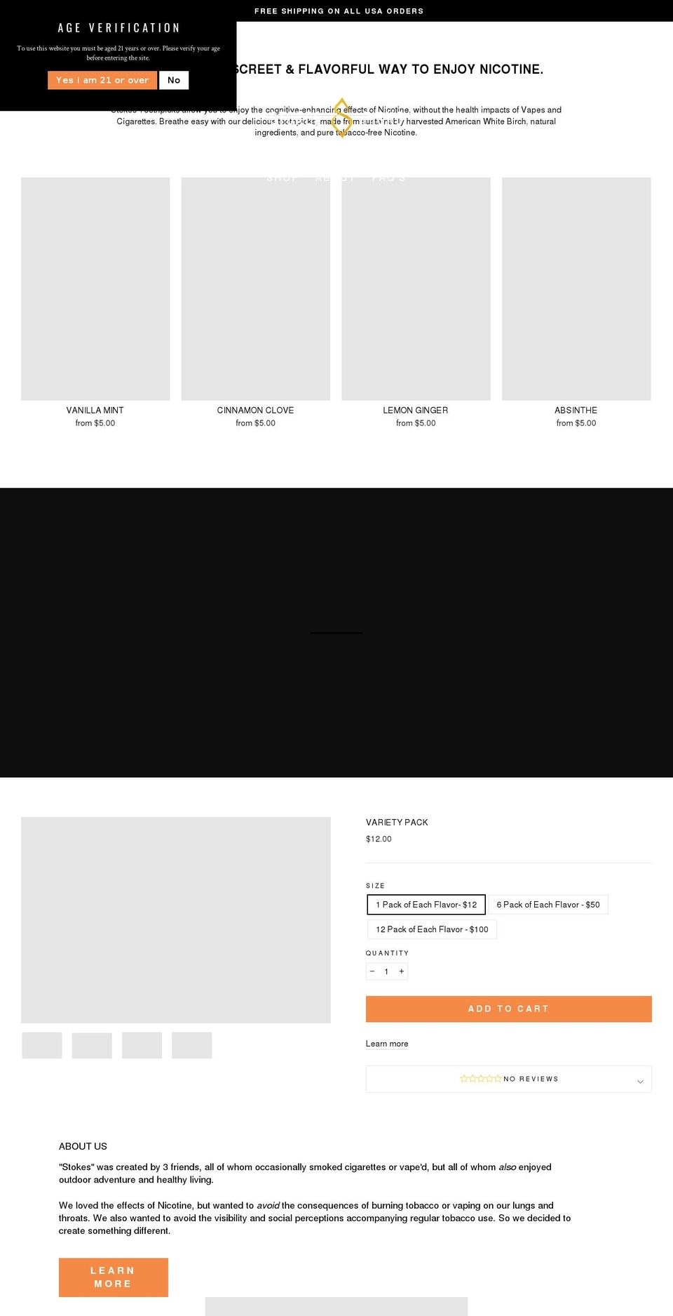 stokespicks.com shopify website screenshot