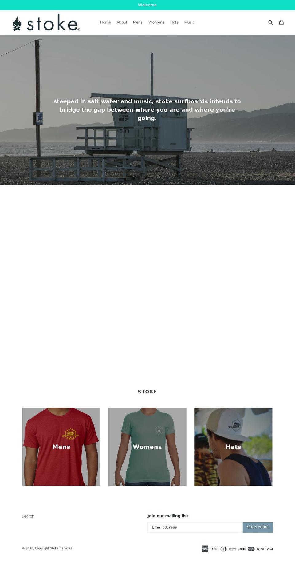 stokesurf.com — Shopify storefront screenshot
