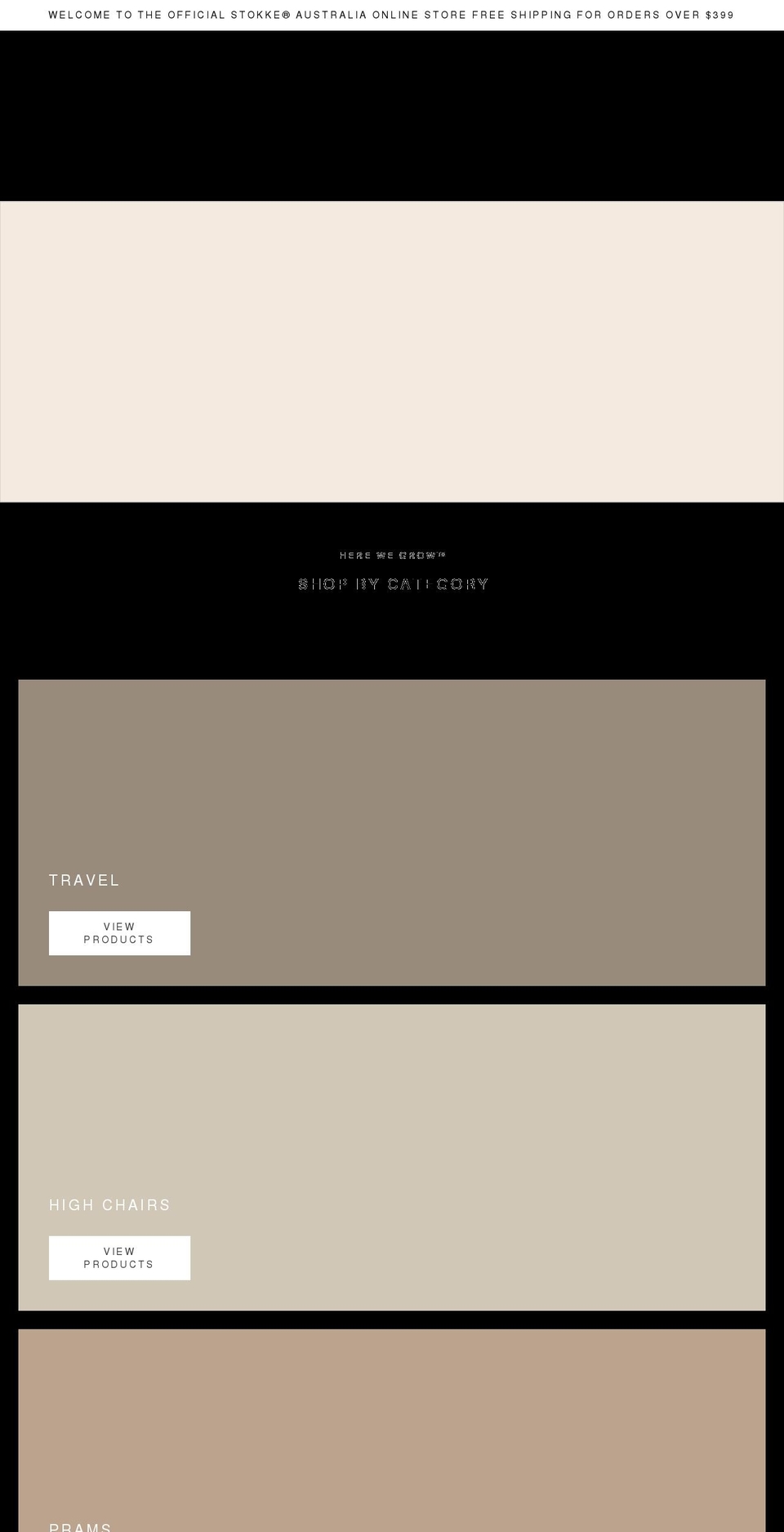 stokkeshop.com.au shopify website screenshot