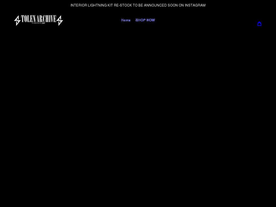 stolenarchives.com shopify website screenshot