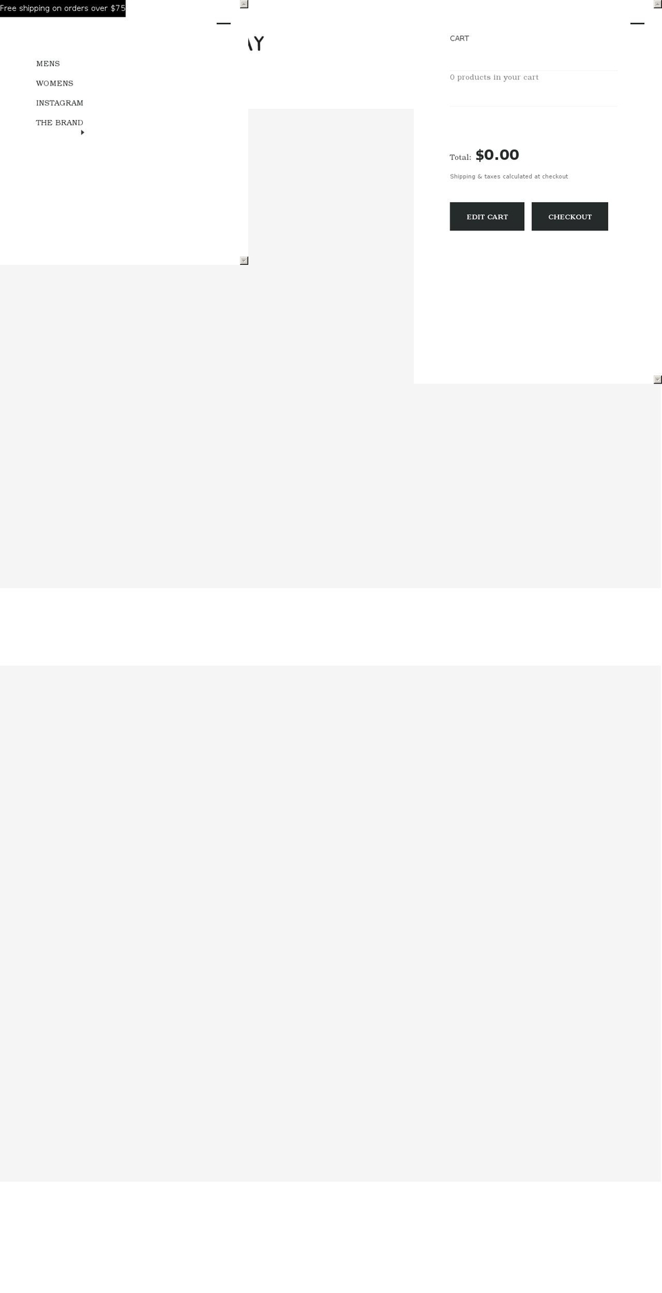 stolensundays.com — Shopify storefront screenshot