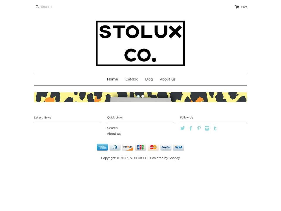 stoluxco.com shopify website screenshot