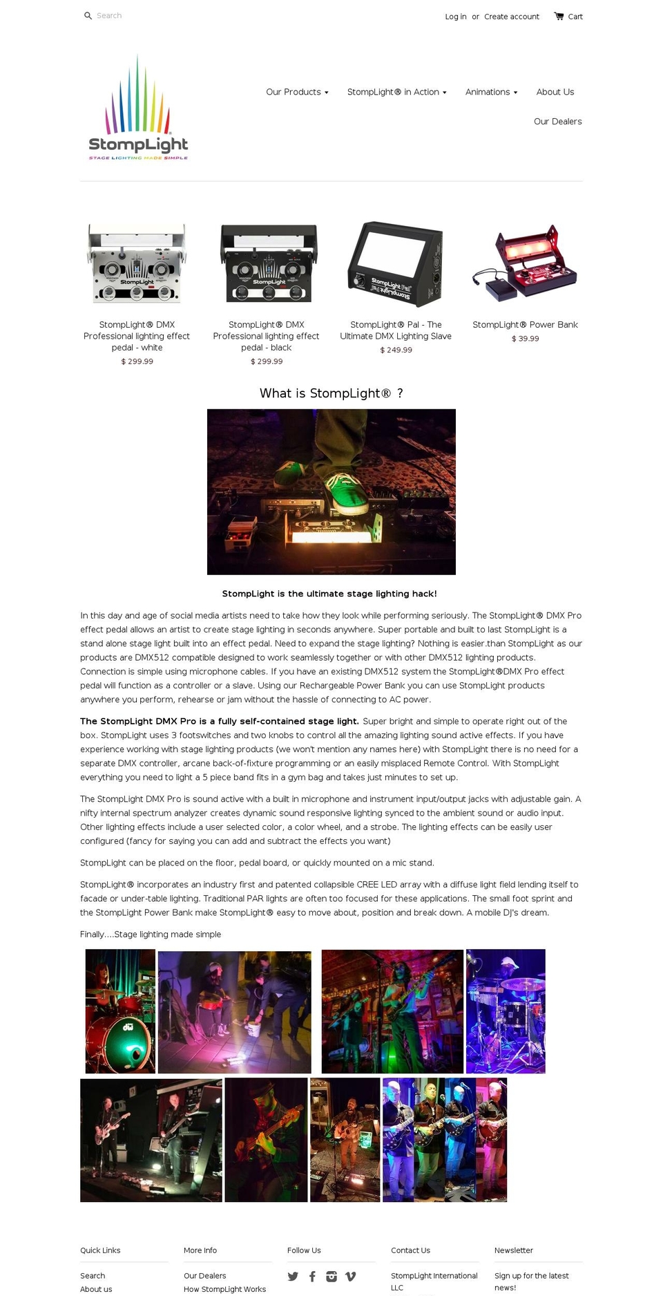 stomplight.com shopify website screenshot