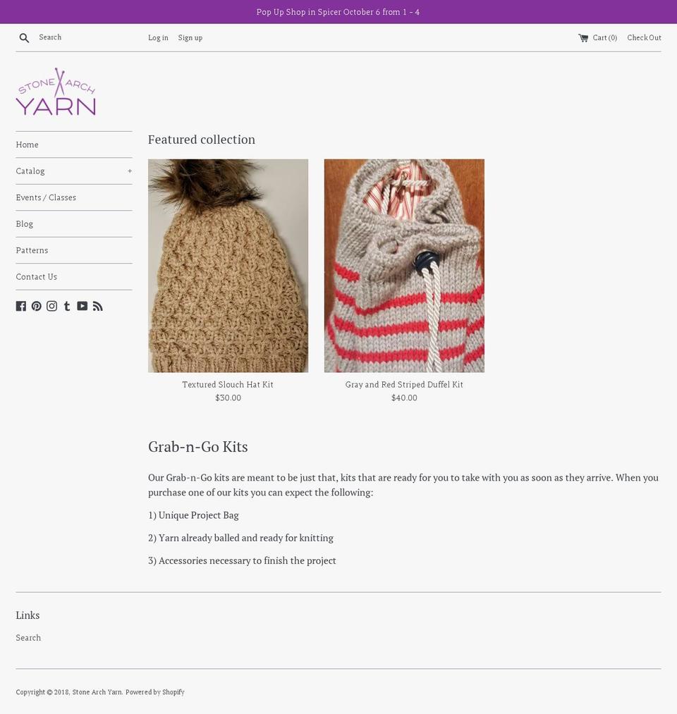 stone-arch.com — Shopify storefront screenshot