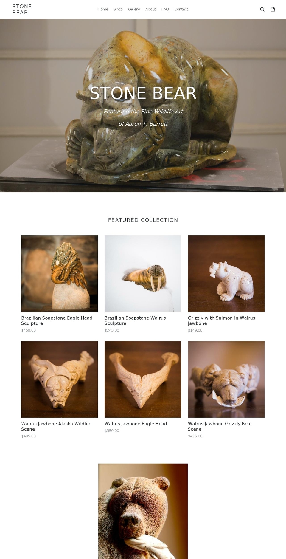 stone-bear.com shopify website screenshot