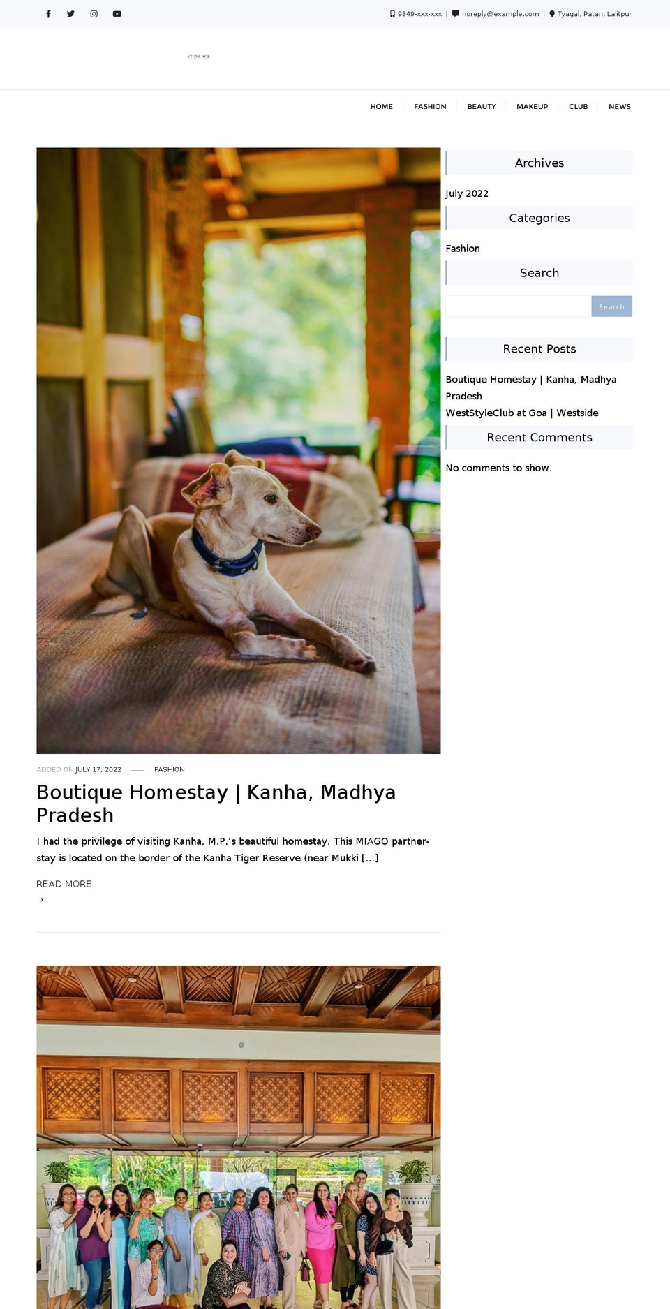 stoneagefashionclub.com — Shopify storefront screenshot