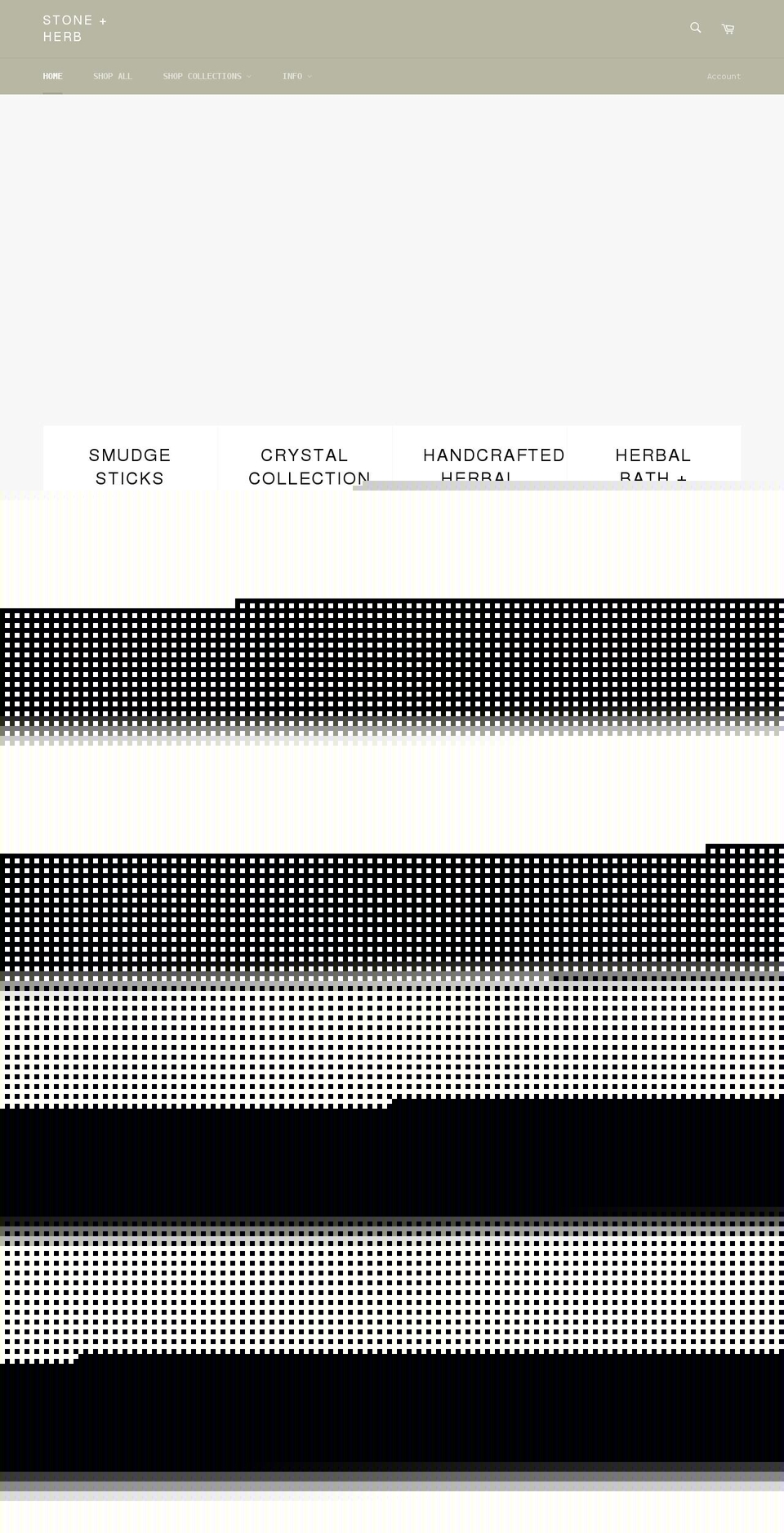 stoneandherb.com shopify website screenshot