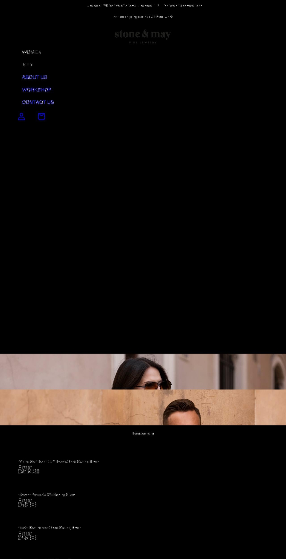 stoneandmay.com shopify website screenshot