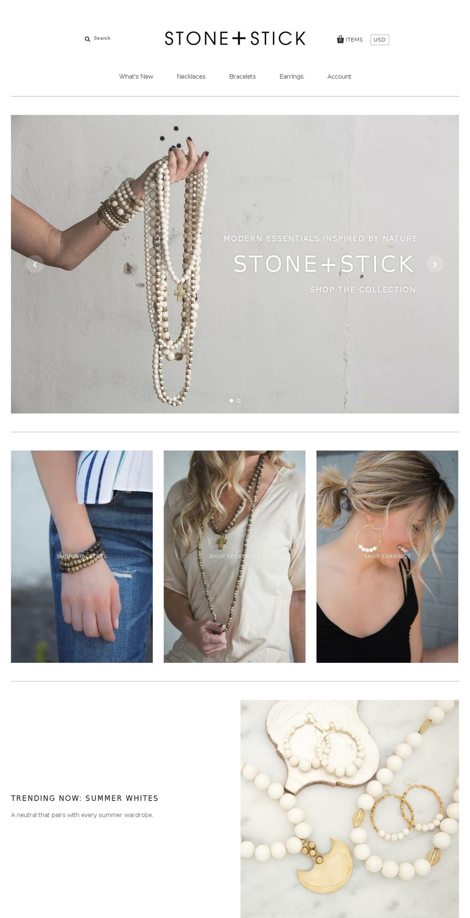 stoneandstick.com — Shopify storefront screenshot