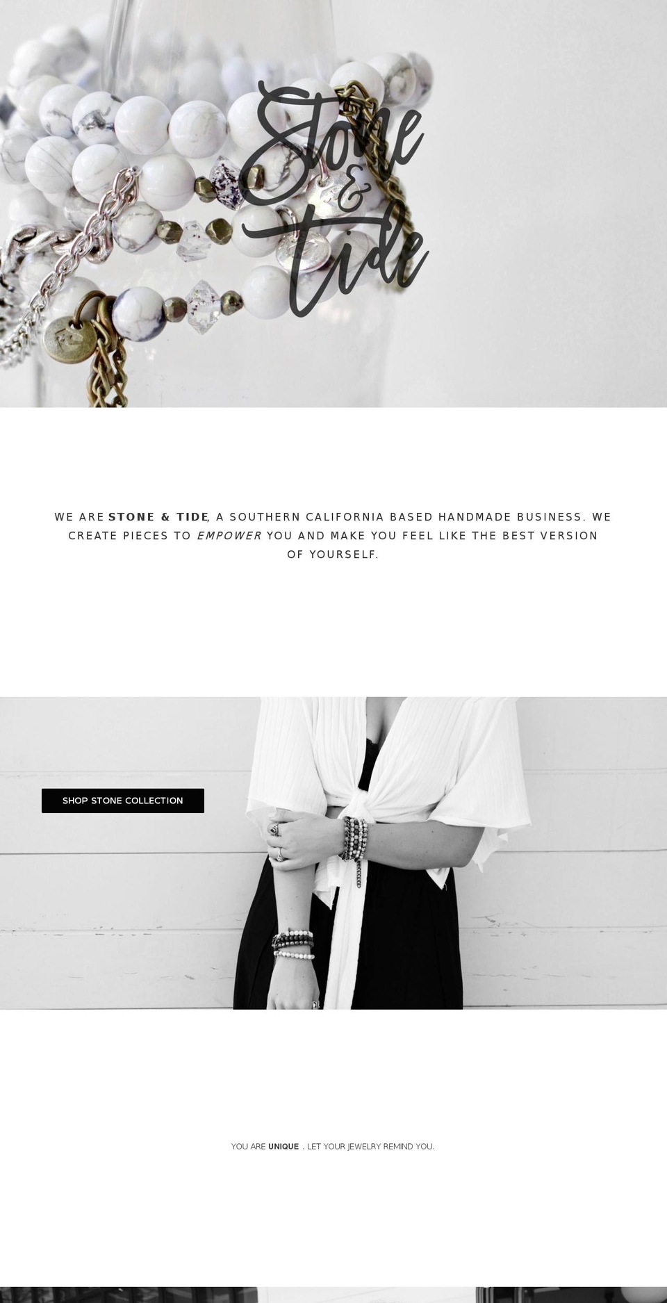 stoneandtide.com — Shopify storefront screenshot