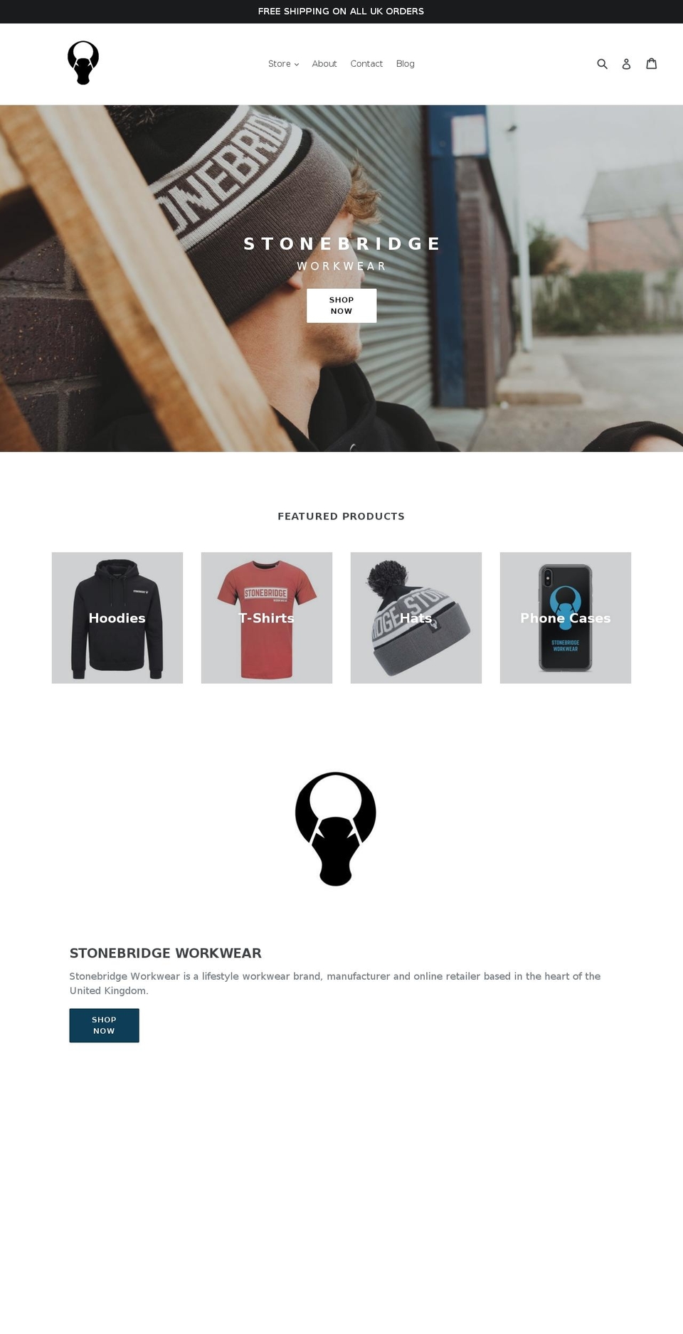 stonebridgeworkwear.com — Shopify storefront screenshot