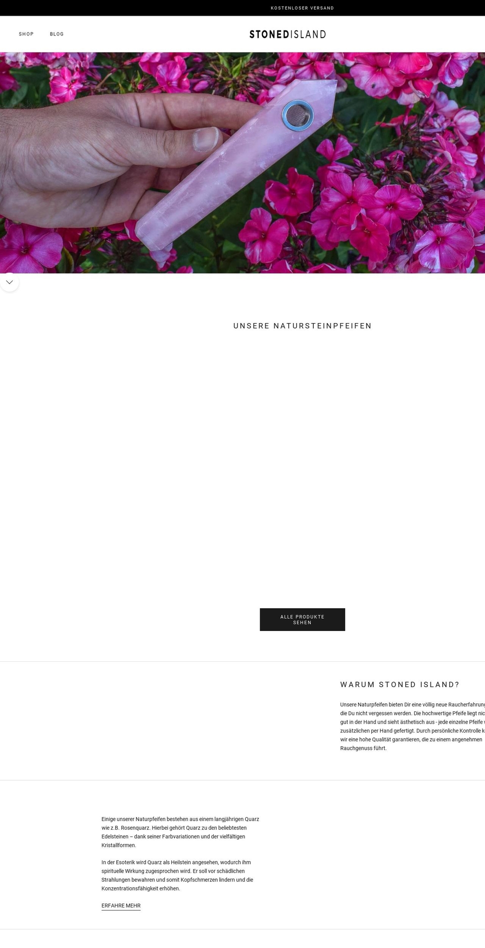 stoned-island.com shopify website screenshot
