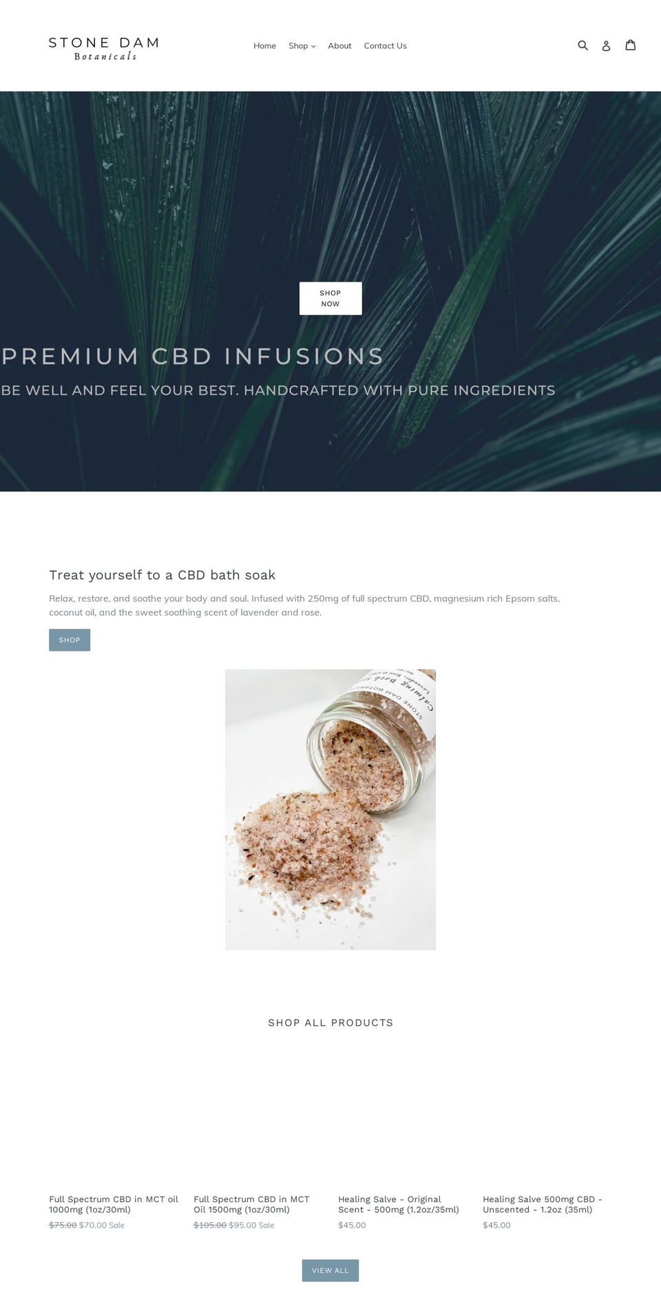 stonedamcbd.com — Shopify storefront screenshot