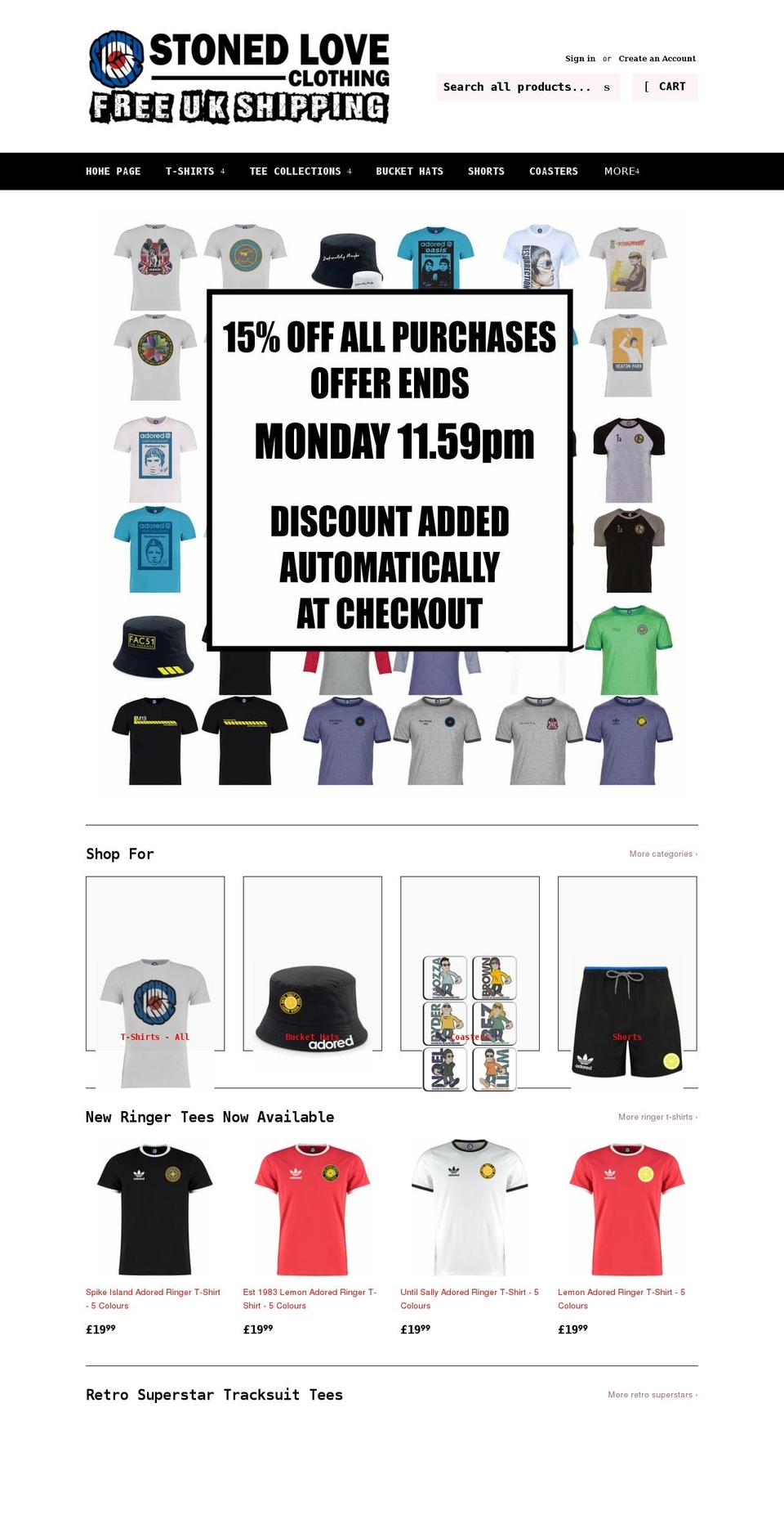 stonedloveclothing.com shopify website screenshot