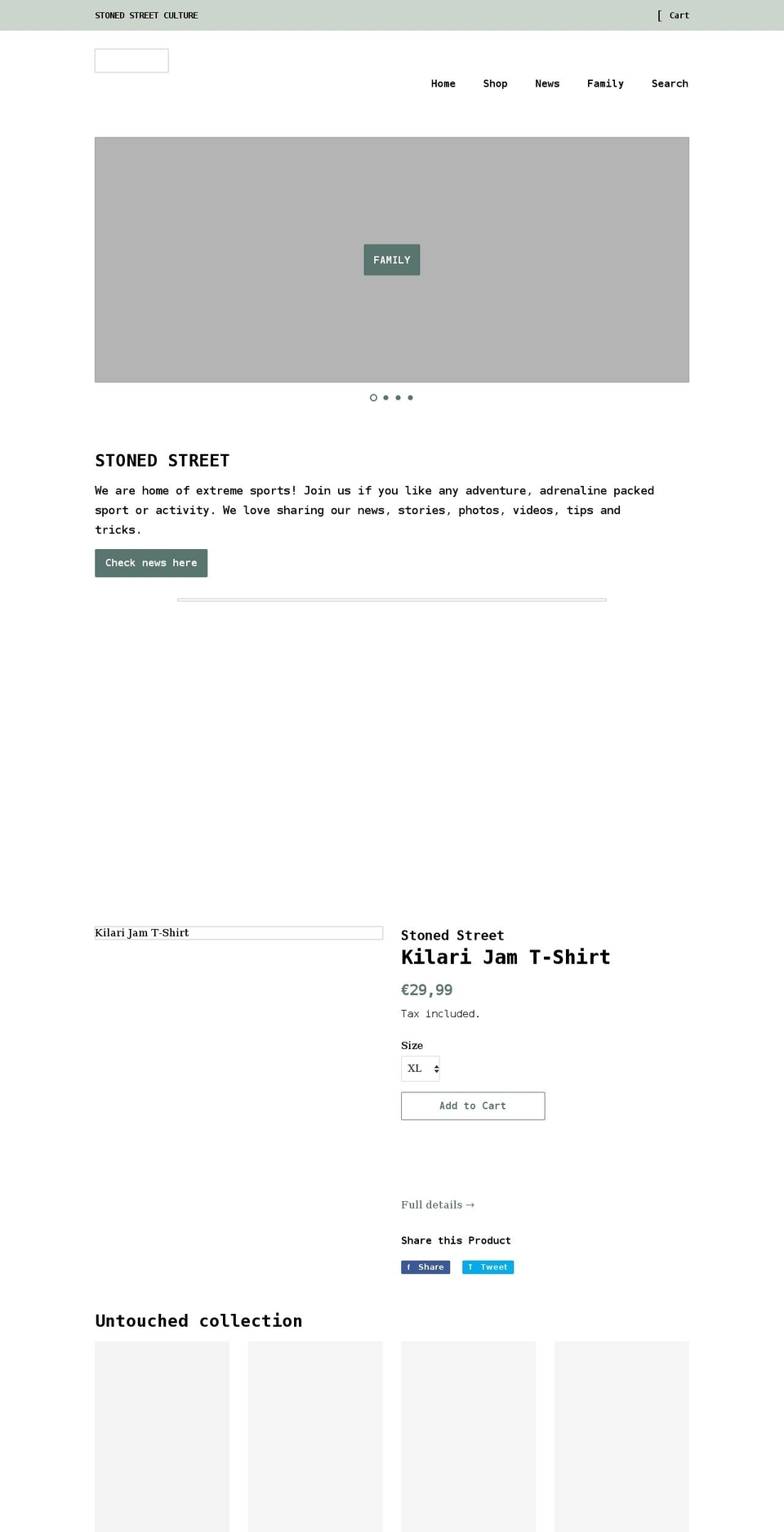 stonedstreet.com shopify website screenshot