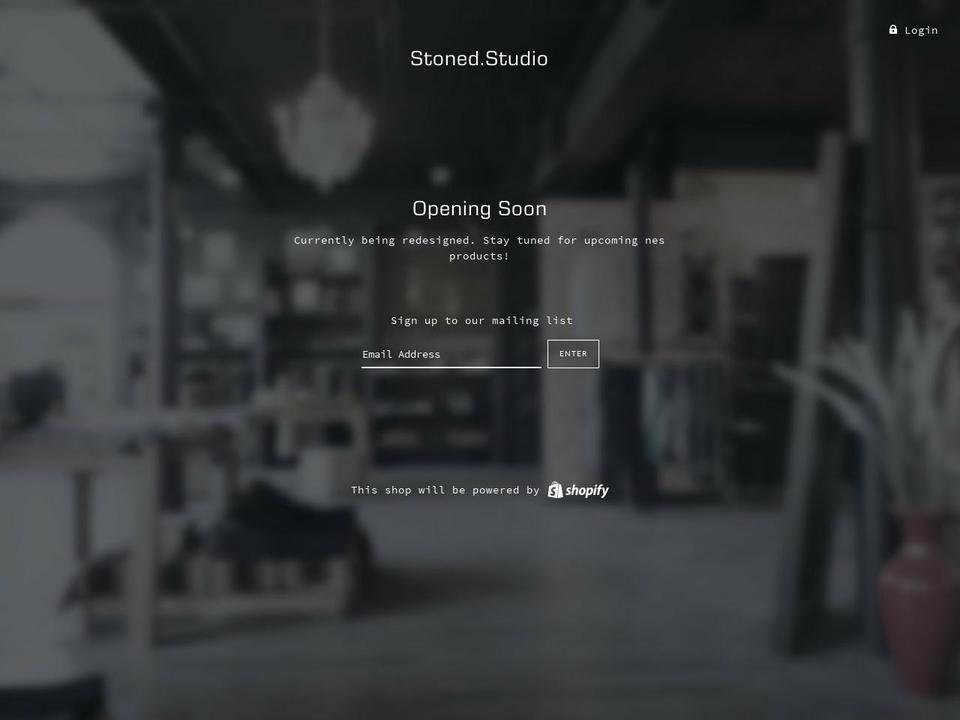 stonedstudio.com — Shopify storefront screenshot