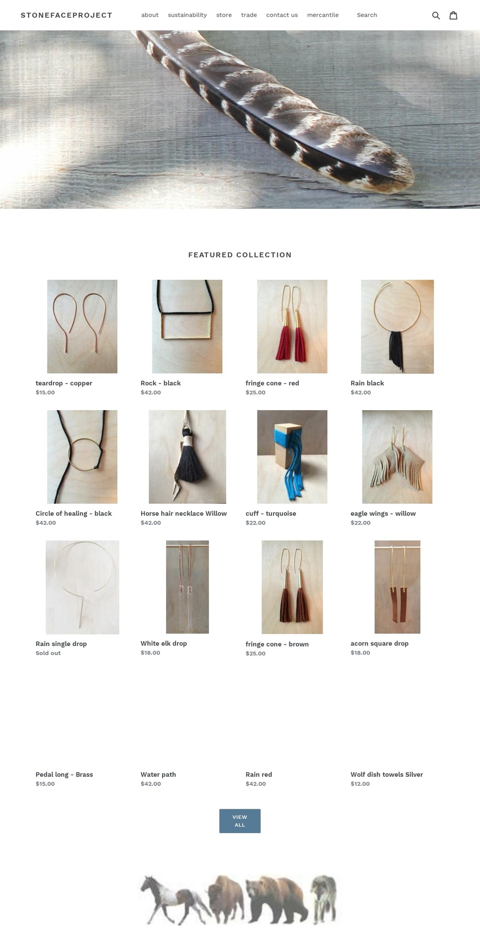 stonefaceproject.com shopify website screenshot