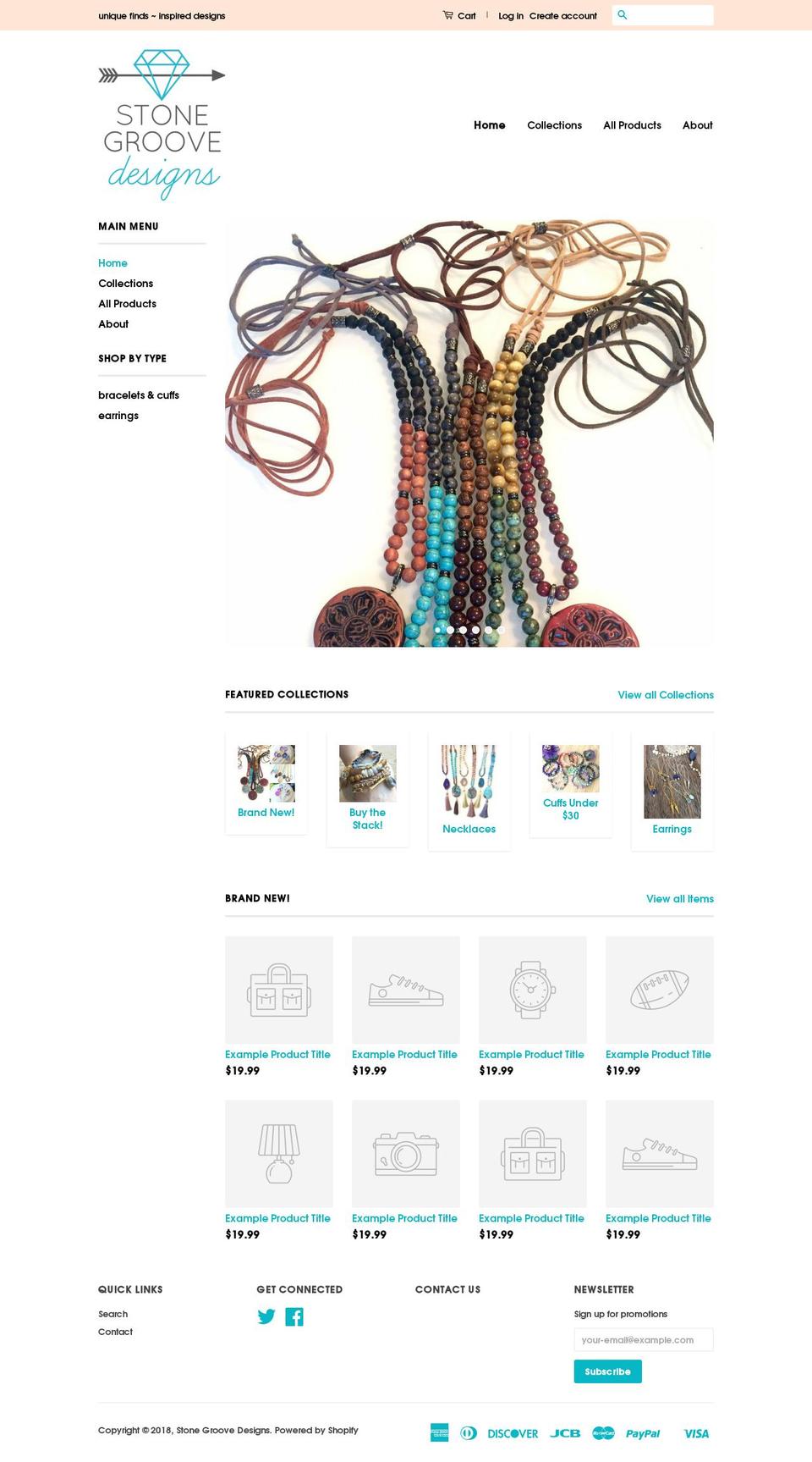 stonegroovedesigns.com shopify website screenshot